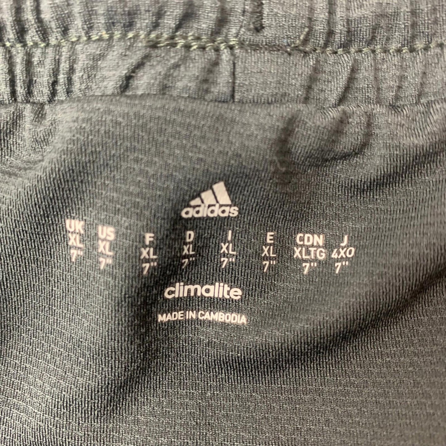 ADIDAS Climalite Athletic Shorts Gym Training Black Mens XL