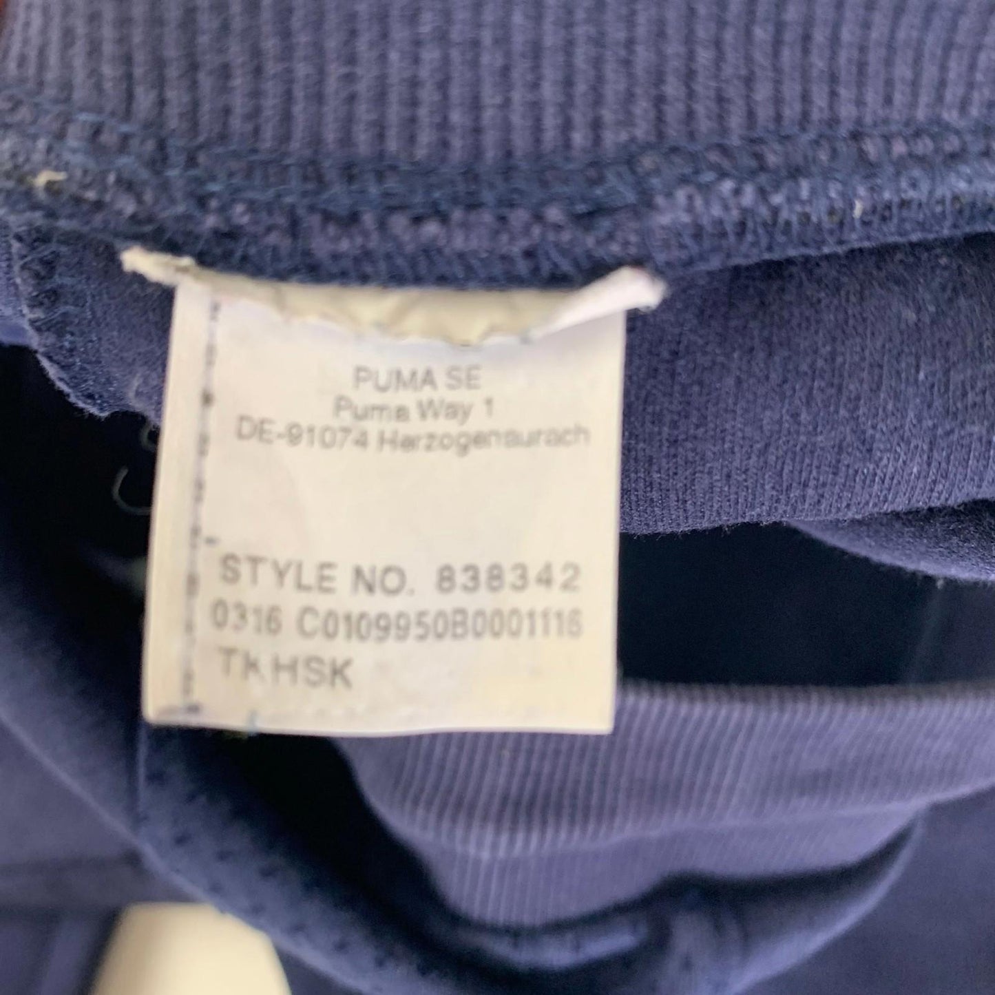 Puma Jogger Sweatpants Athletic Navy Blue Mens Large 1968 Graphic