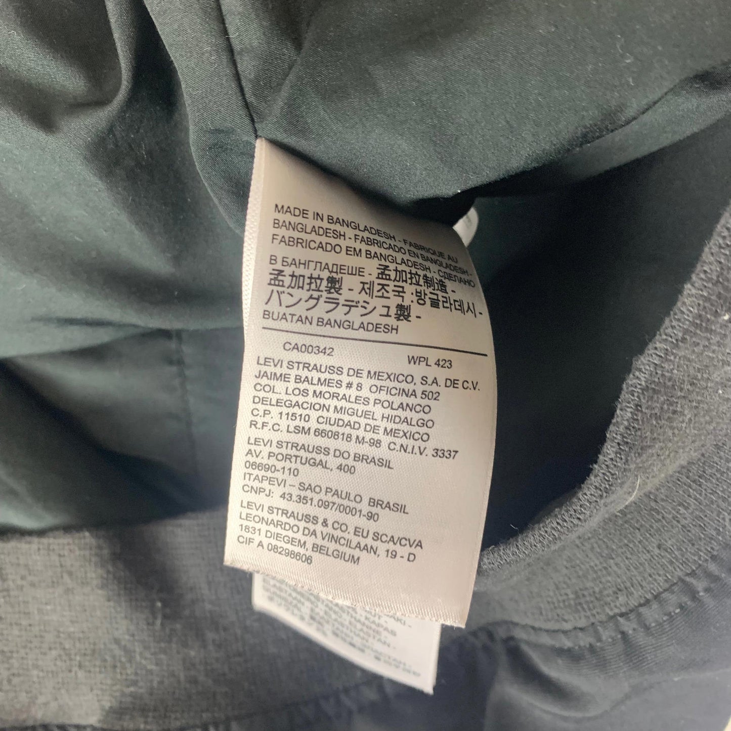 Mens LEVIS Bomber Jacket / Black / Medium