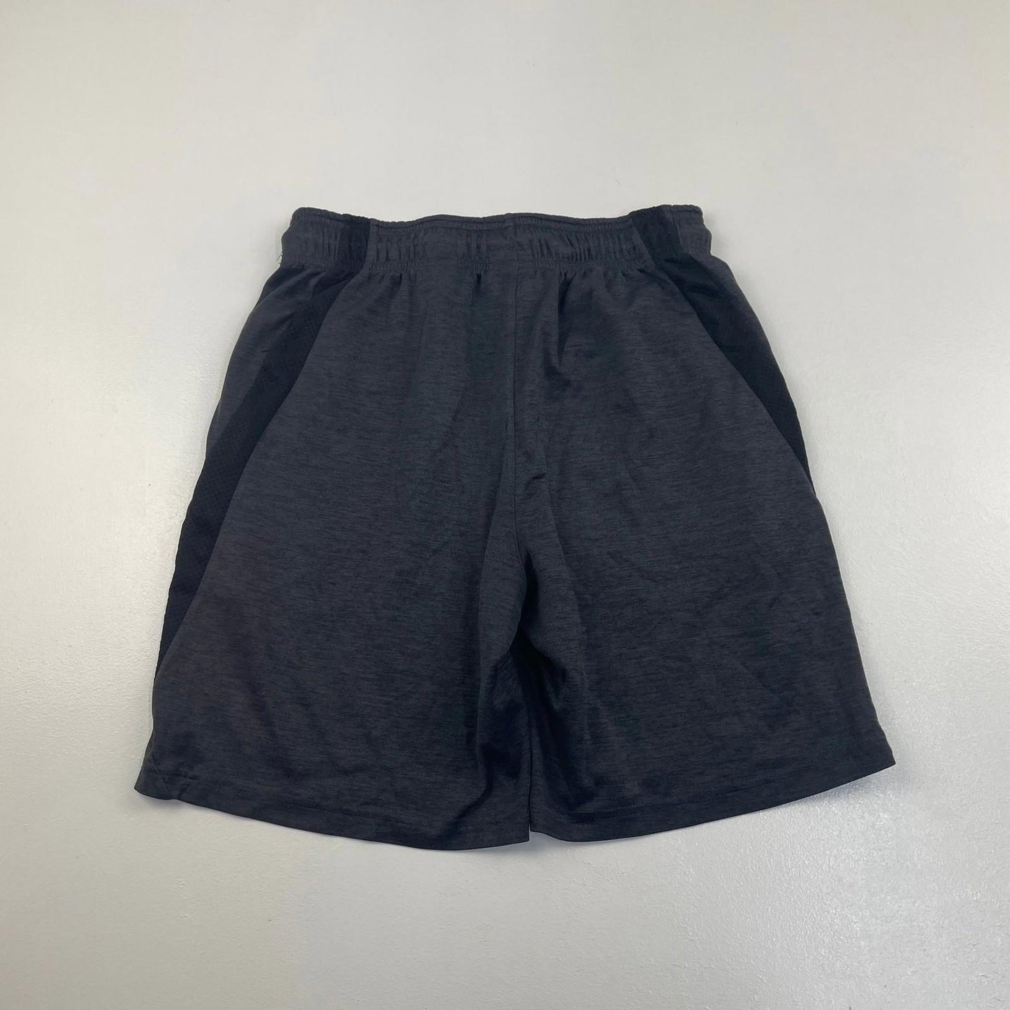 REEBOK Athletic Shorts Mesh Detail Grey Drawstring Mens Small