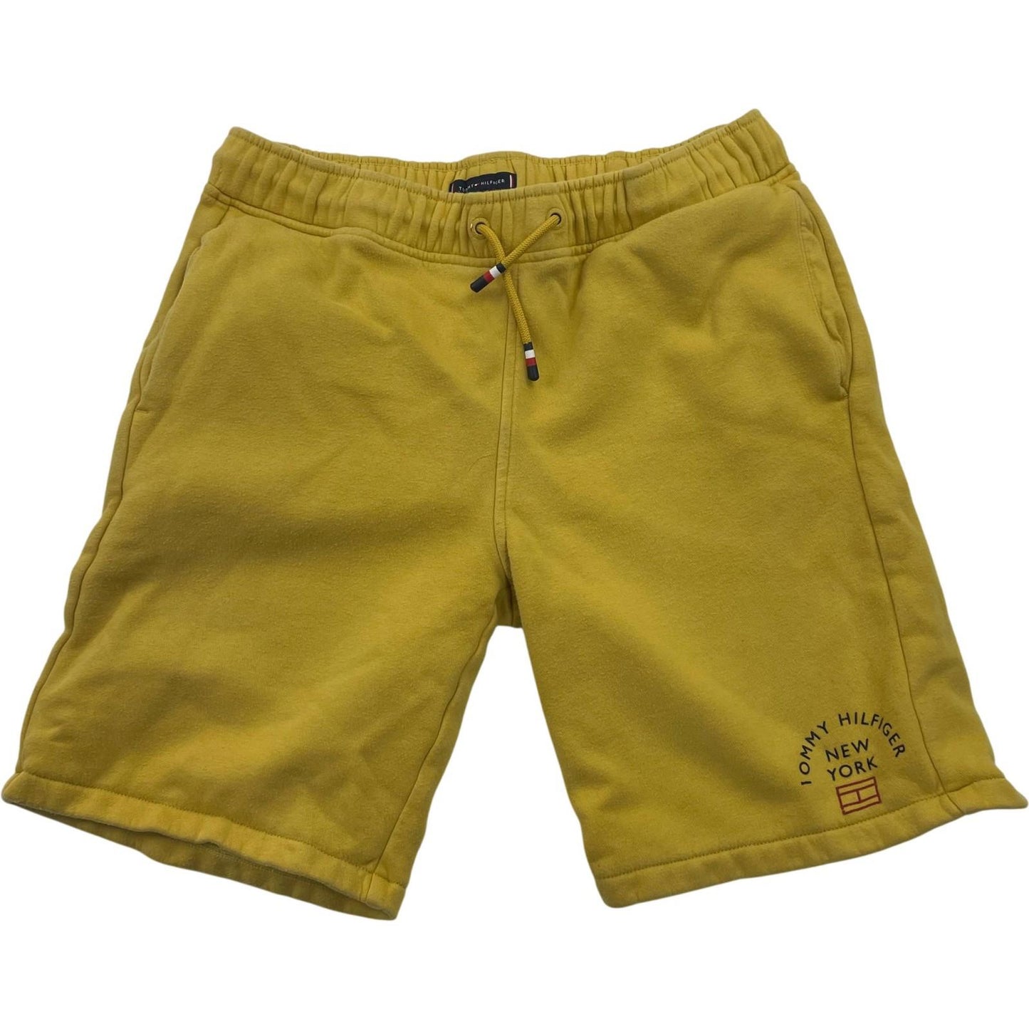Tommy Hilfiger Boys Sweat Shorts Casual Yellow Elastic Age 16Yrs