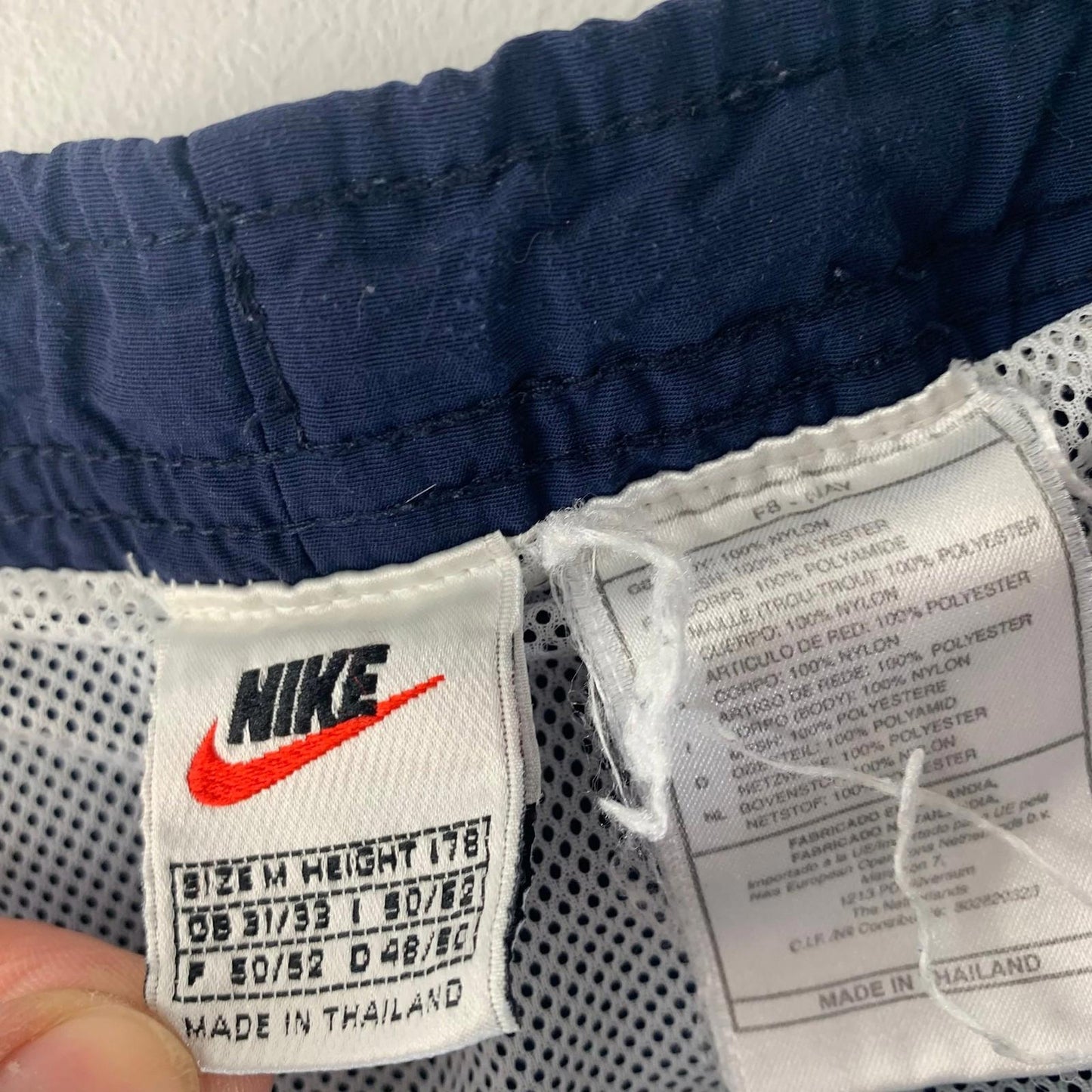 Nike Swim Shorts Mesh Lining Elastic Waist Blue Drawstring Mens XL