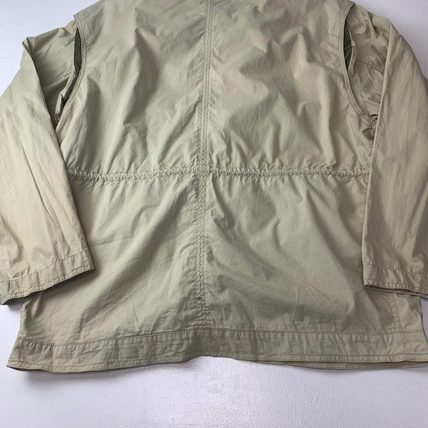 Tavarner Custom Jacket Casual Beige Button-Up Lightweight Mens Medium