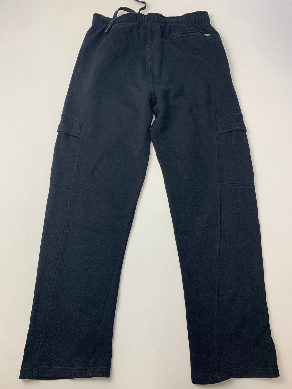Mens REEBOK Straight Leg Cargo Jogging Bottoms / Black / Small / Joggers