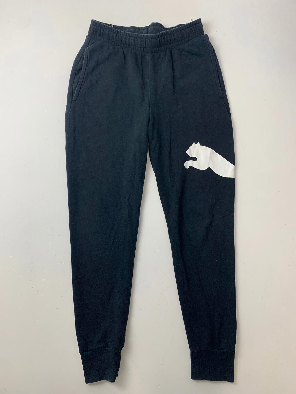 Mens PUMA Jogging Bottoms / Black / Small / Joggers / Sweatpants