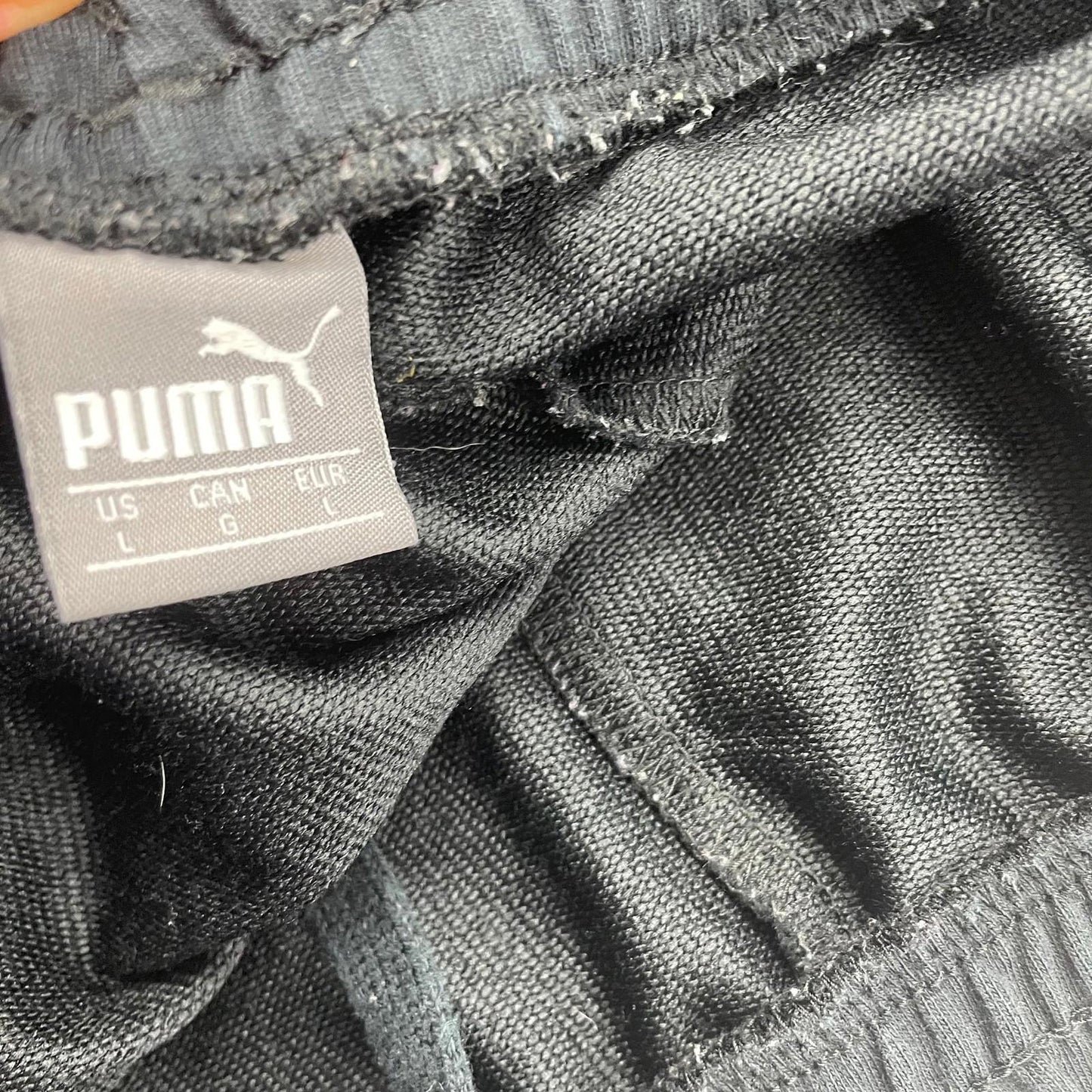 PUMA Women's Running Shorts Black Mesh Sports Large UK 14
