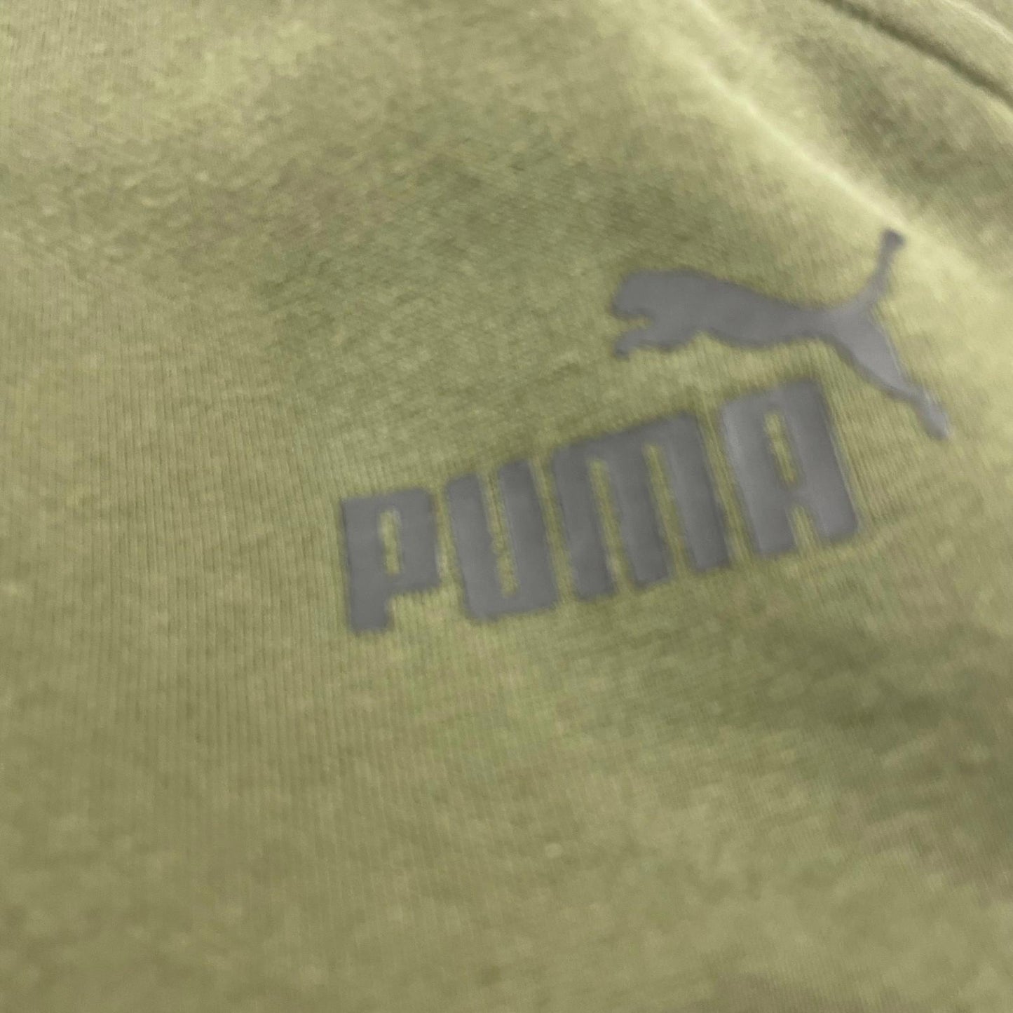 PUMA Jogger Track Pants Elastic Waist Green Mens S