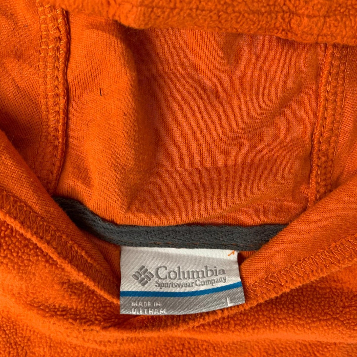 Columbia Pullover Hoodie Fleece Casual Orange Women L