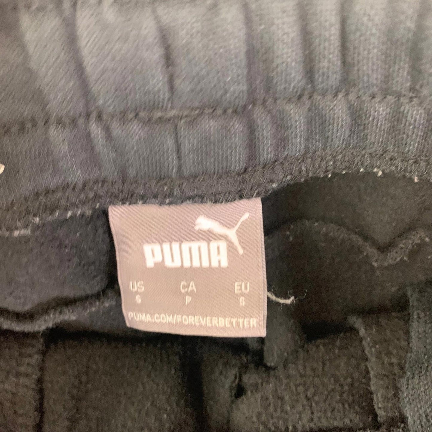 Puma Sweatpants Jogger Track Pants Black Mens Small