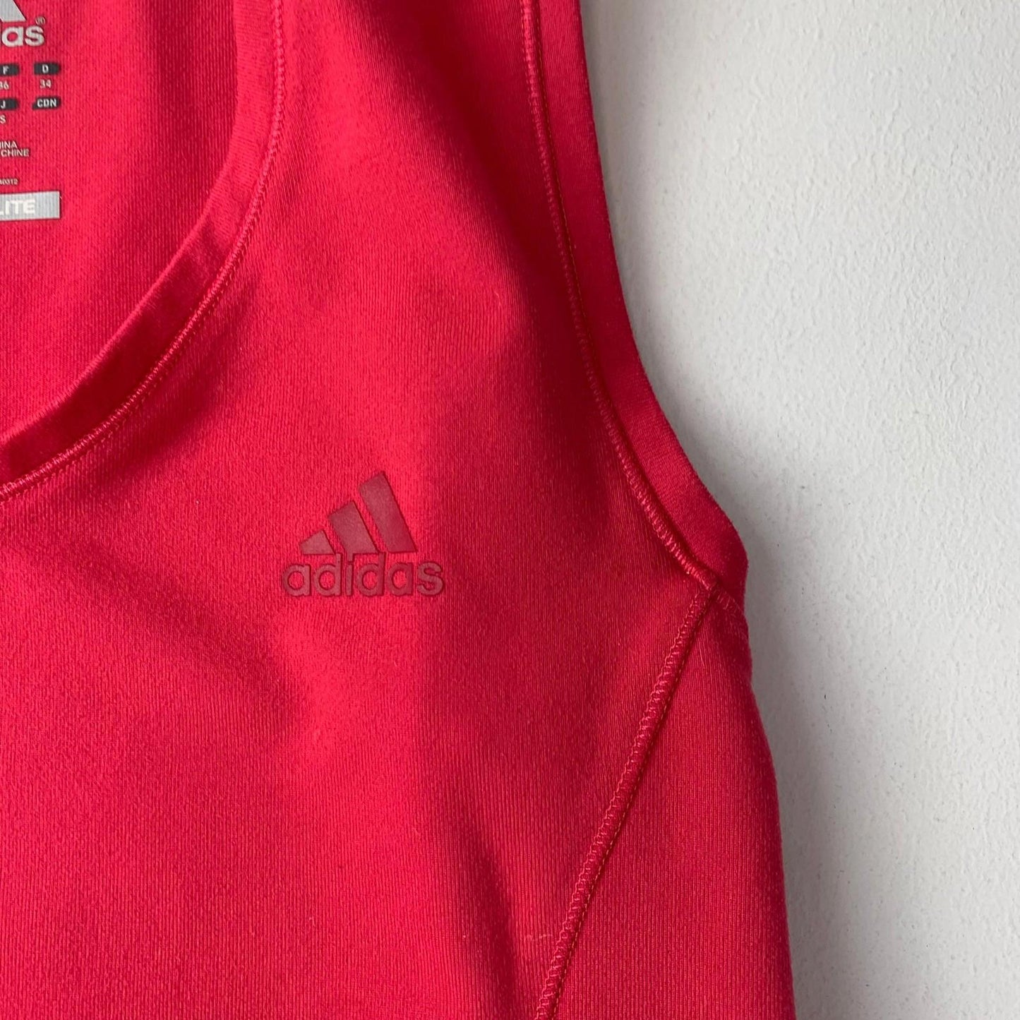Adidas Climalite Tank Top Sleeveless Red Women's Sports UK 8