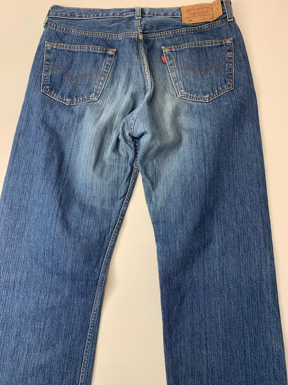 Men’s Vintage LEVIS 501 Jeans / Blue / W36 L32 / Made in Spain