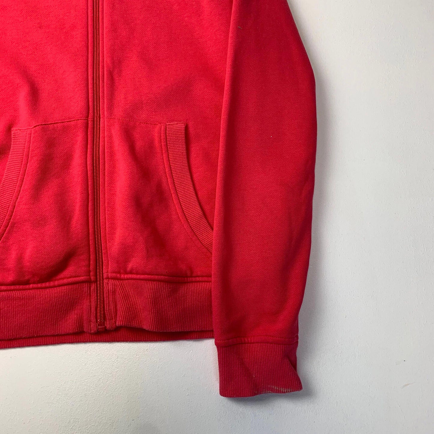 Women’s CHAMPION Full Zip Cotton Hoodie / Pink / Large
