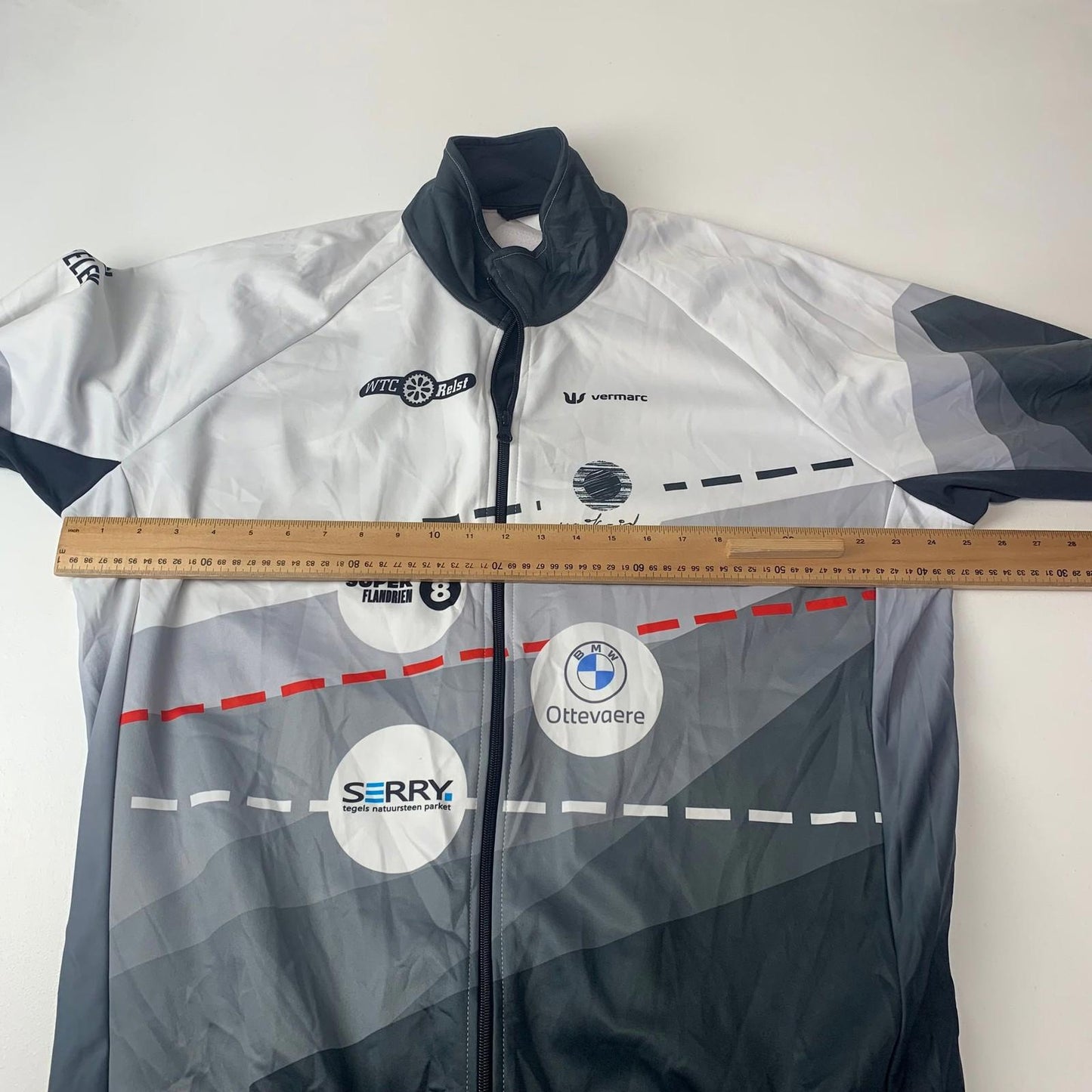 Vermarc Cycling Jacket Windproof Sports Blue Mens 6XL