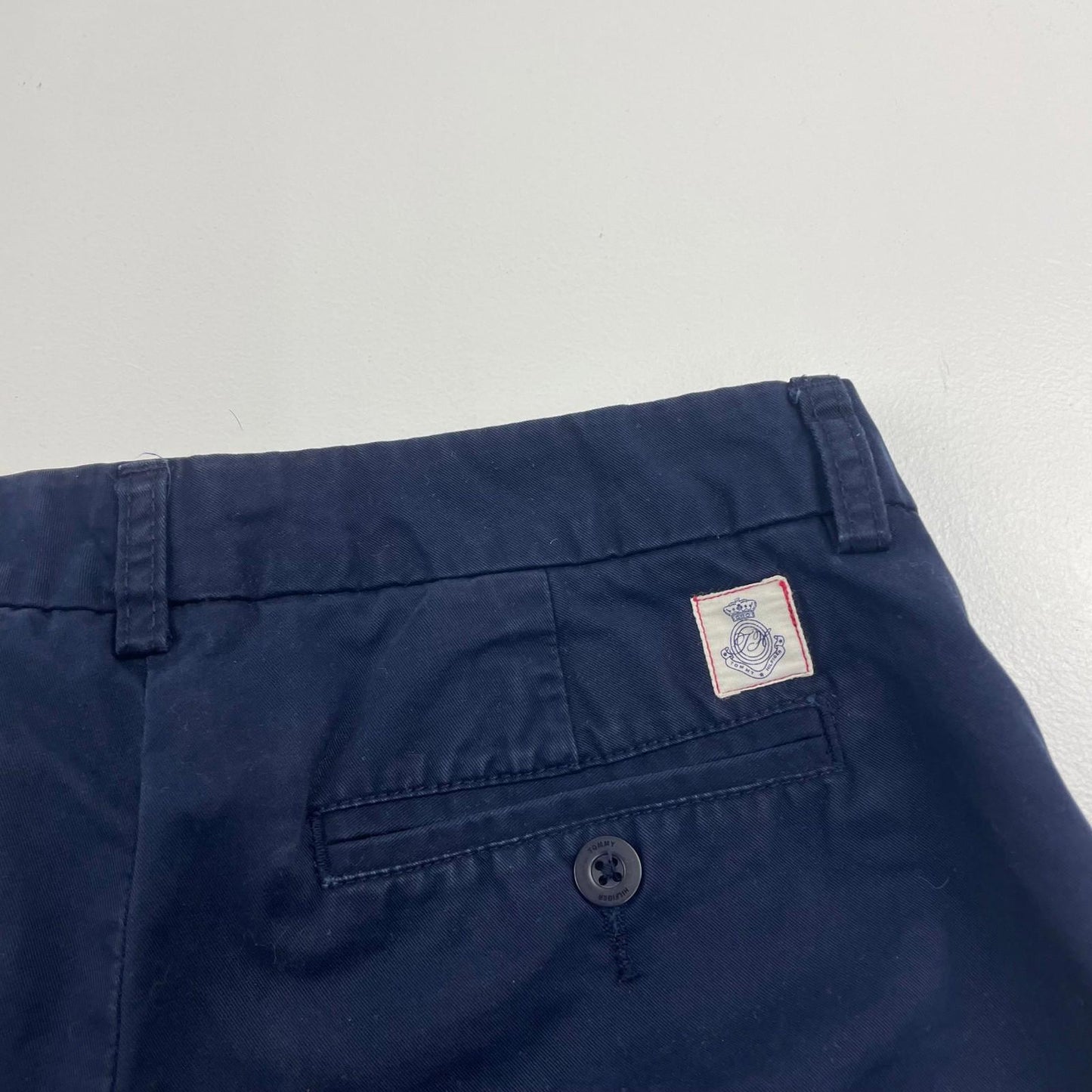 Tommy Hilfiger Chino Shorts Casual Navy Women UK 10