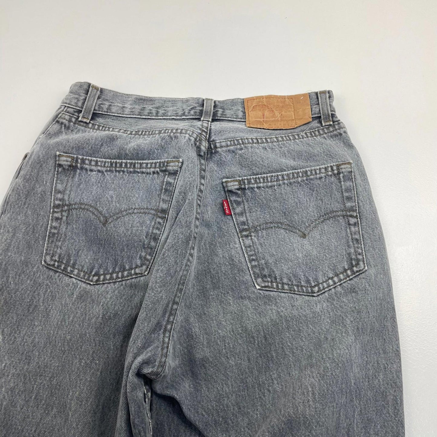 Levi's Vintage Jeans Grey Straight Leg Classic Women UK Size 8