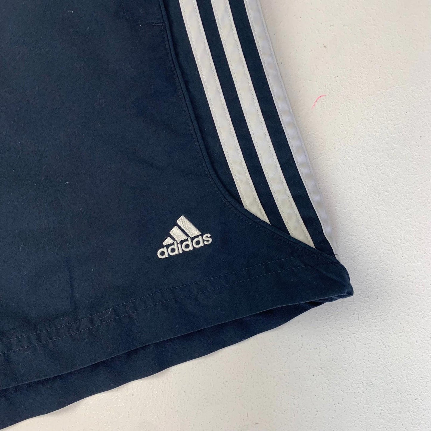 Adidas Athletic Shorts Elastic Waist Black Striped 3-Stripes Mens 2XL