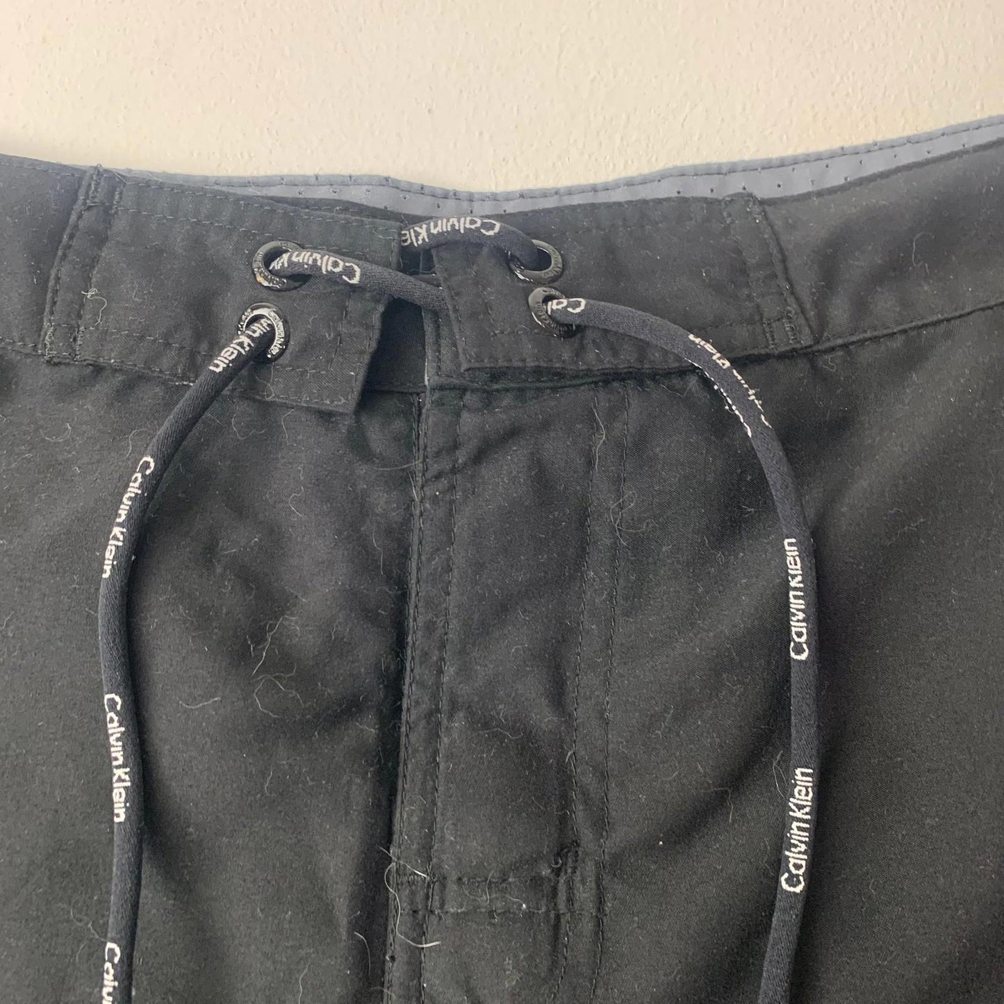 Calvin Klein Swim Shorts Black Grey Drawstring Active Mens M