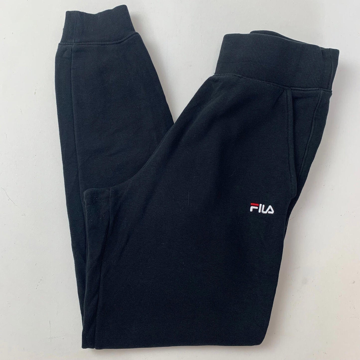 Womens FILA Black Joggers / Small / S / Jogging Bottoms