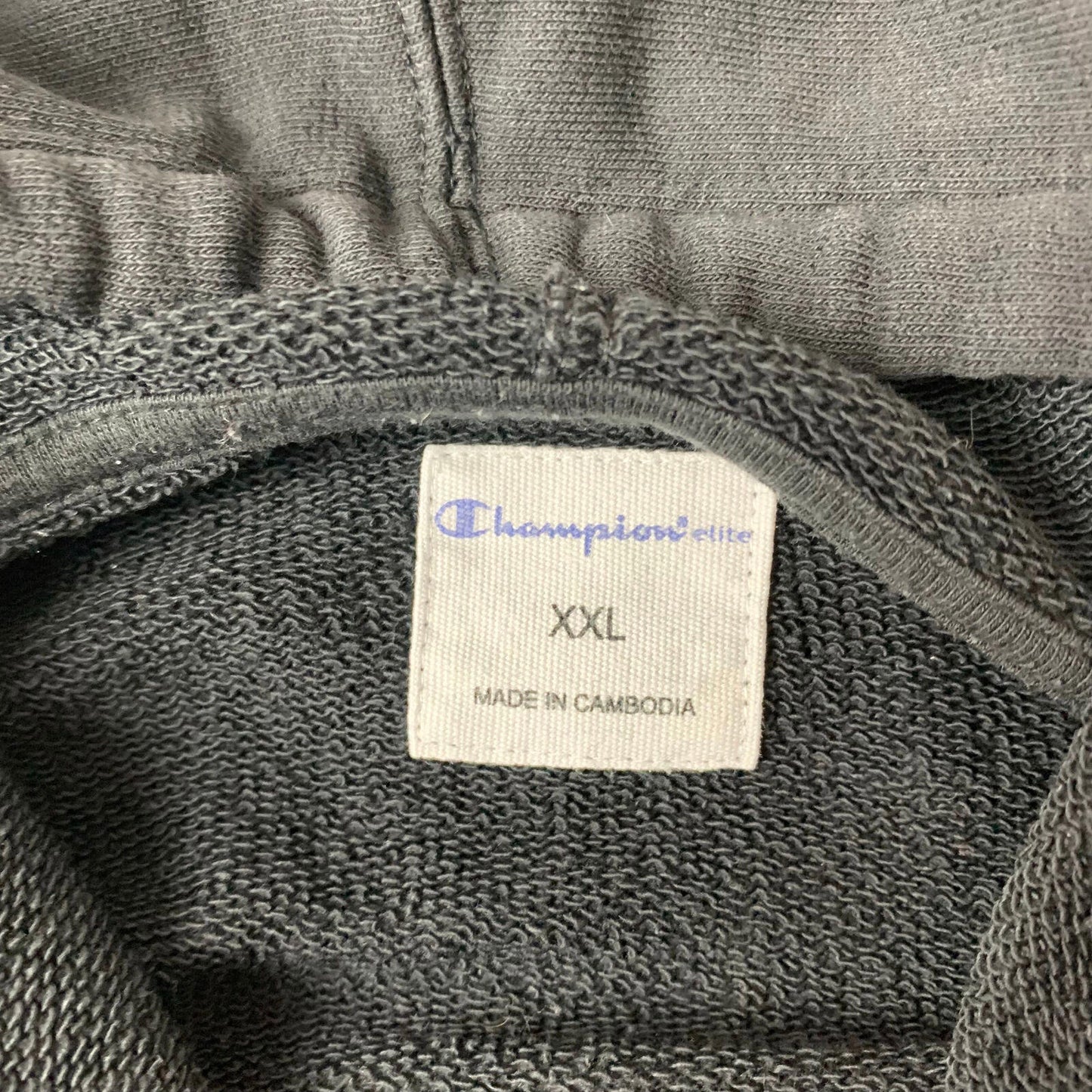 Women’s Champion Black Hoodie / 2XL / XXL / Embroidered Logo / Cropped