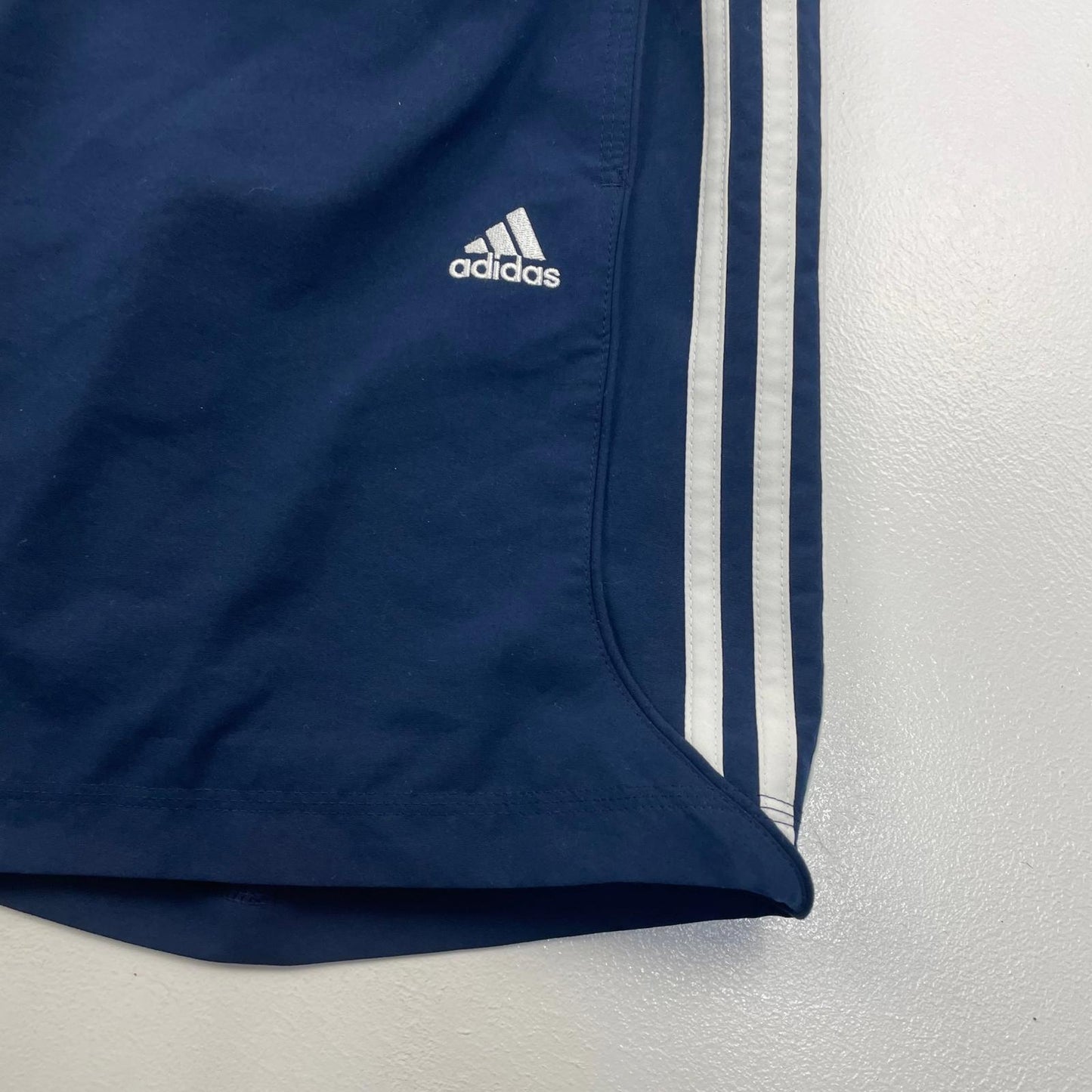 Adidas Climalite Activewear Shorts 3-Stripes Navy Blue Men UK S