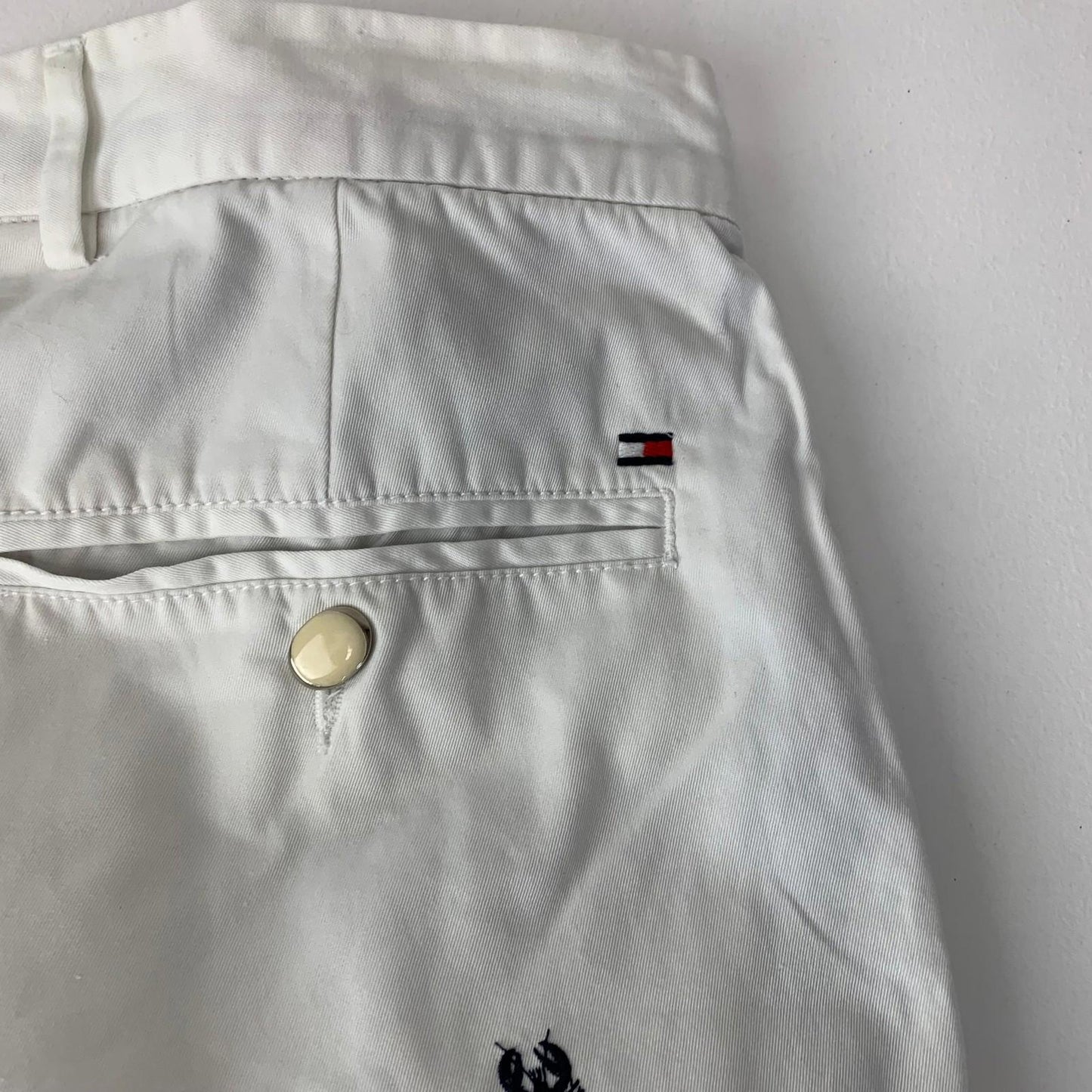 Tommy Hilfiger Mercer Chino Slim Fit Lobster Pattern White Mens 31/32