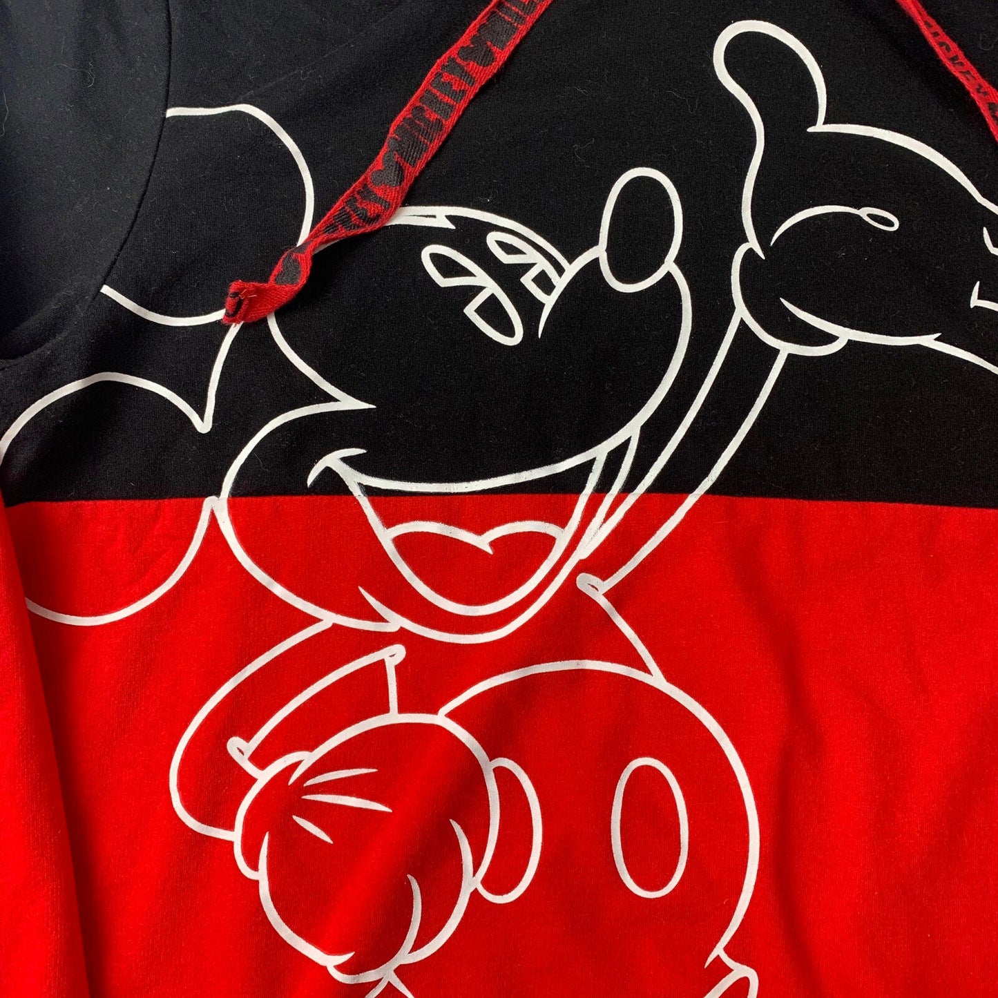 Girls Disney Mickey Mouse Hoodie / Red & Black / 15-17yrs / Youth XL