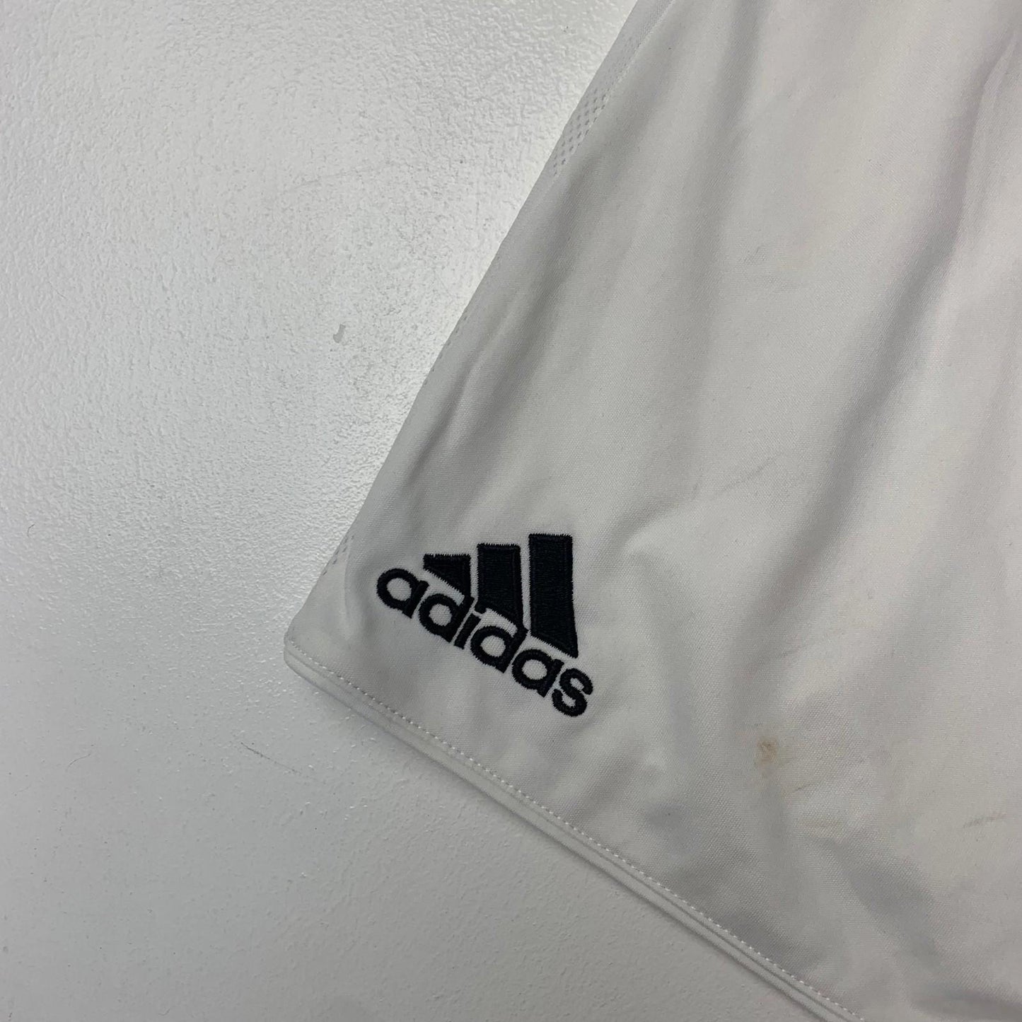 ADIDAS ClimaCool Athletic Shorts White Striped Breathable Mens M