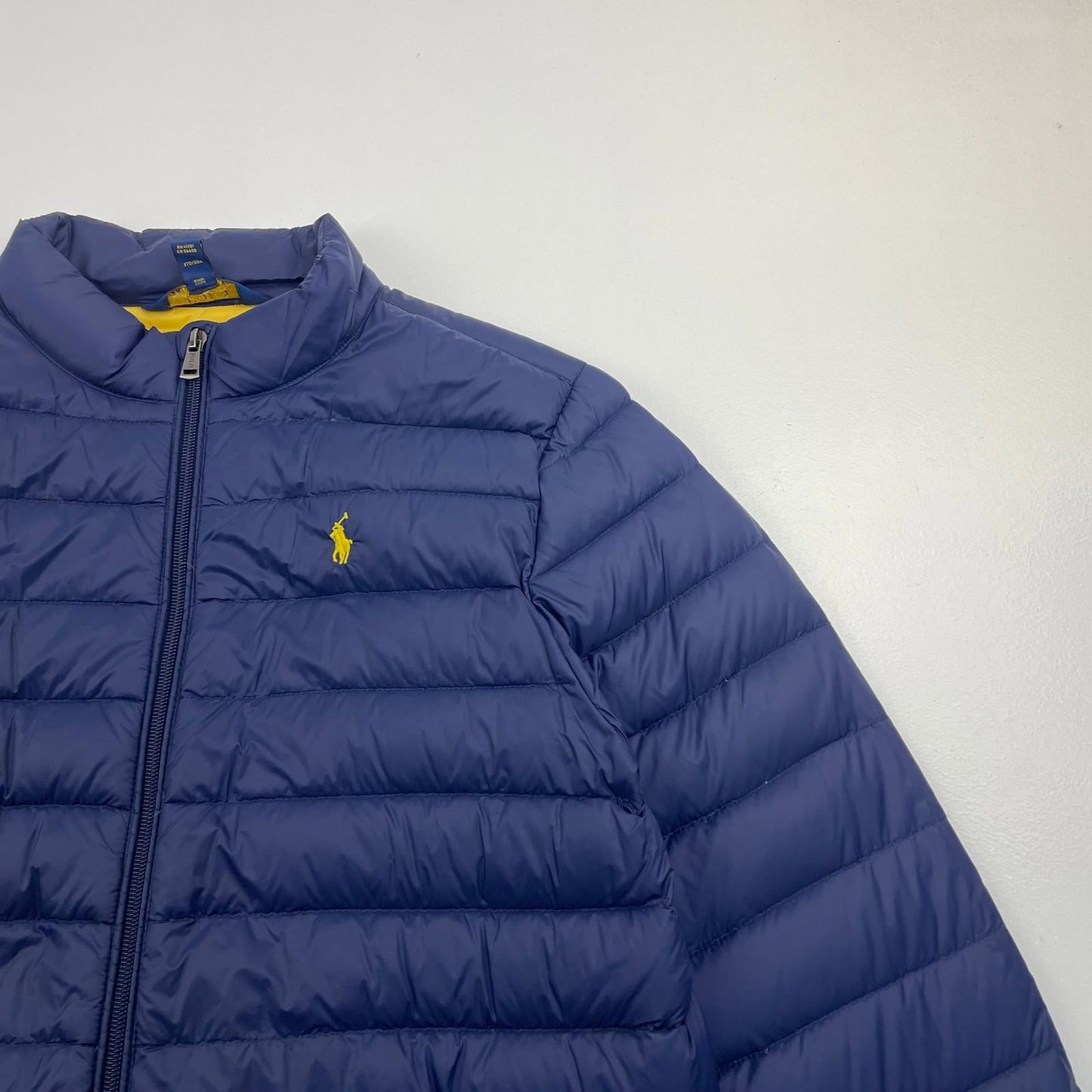 Polo Ralph Lauren Puffer Jacket Quilted Zip Blue Boys XL