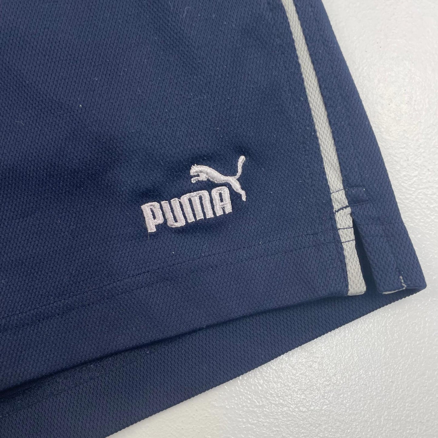 PUMA Men's Athletic Shorts Drawstring Blue Medium Activewear