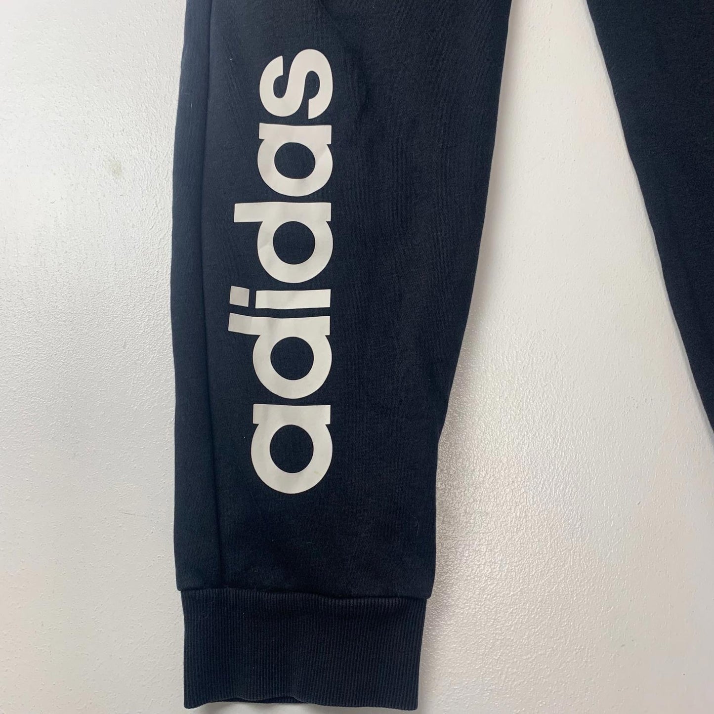 Adidas Sweatpants Jogger Black Logo Women's Trousers UK 16-18