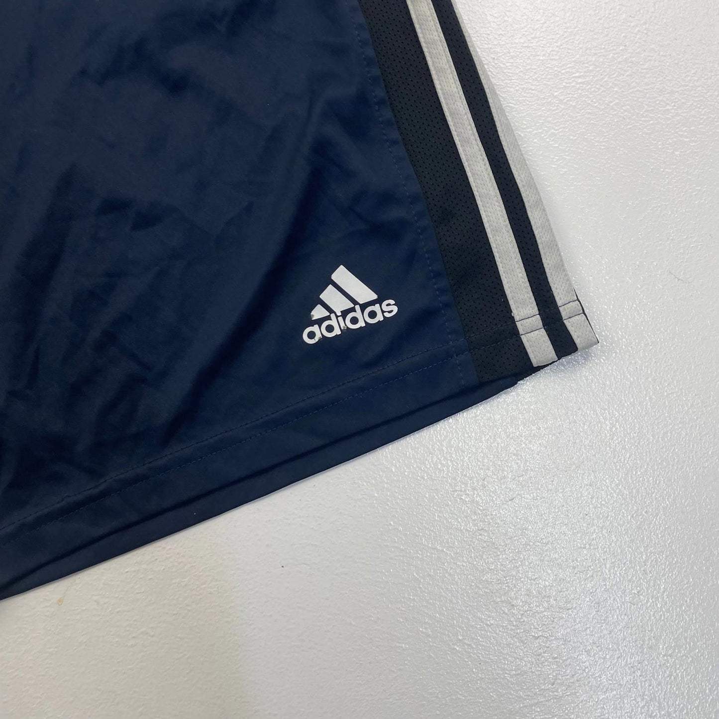 Adidas Climalite Activewear Shorts Athletic Navy Striped Mens Small