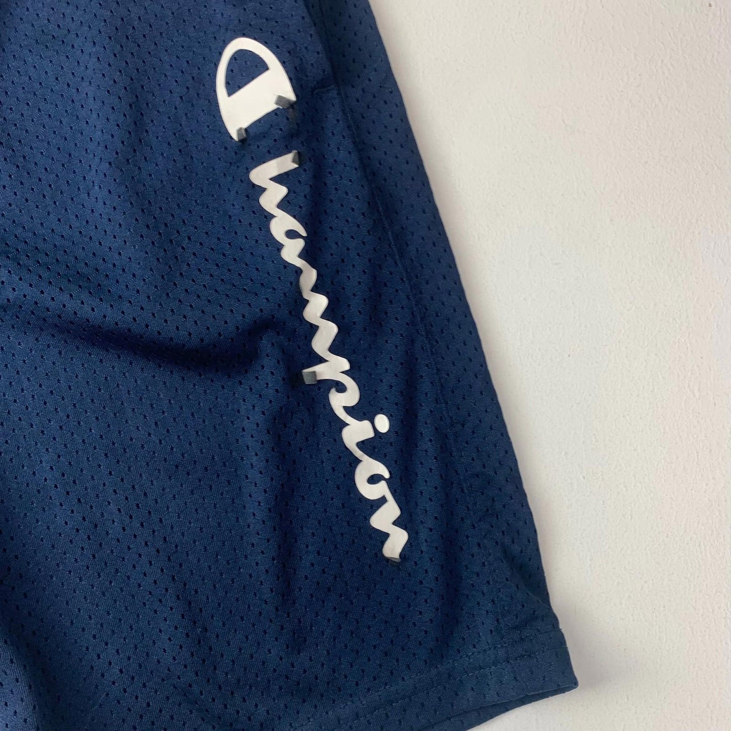 Champion Activewear Shorts Athletic Mesh Navy Boys Large