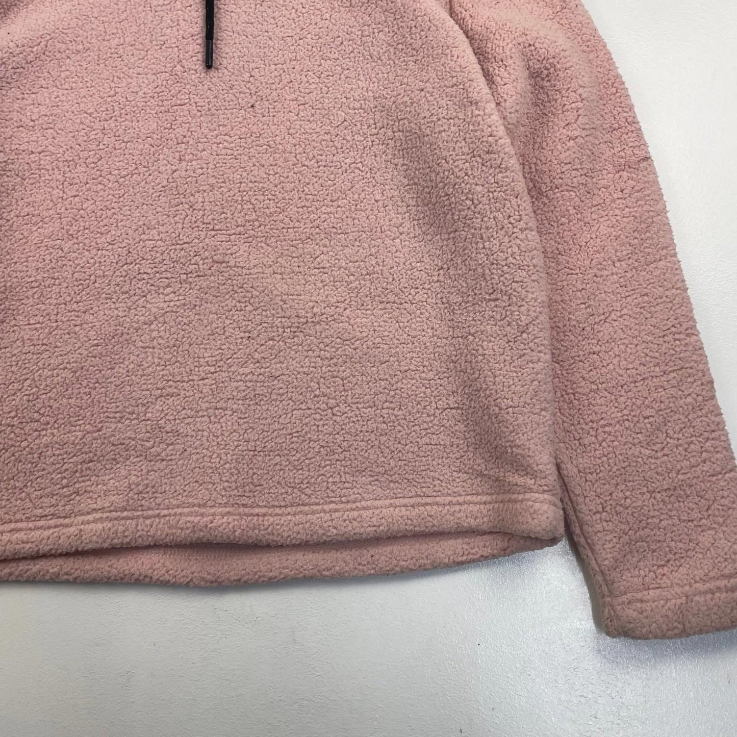 Fila Hoodie Pullover Fleece Pink Womens UK S