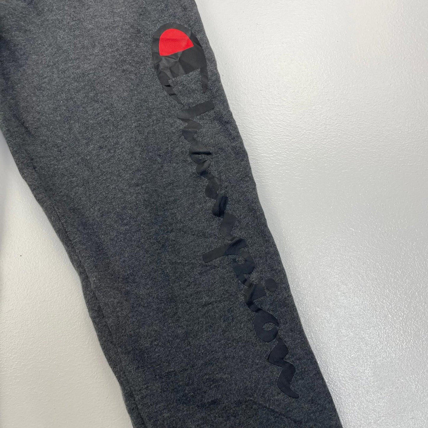 Champion Authentic Athleticwear Jogger Sweatpants Logo Grey Boys Large