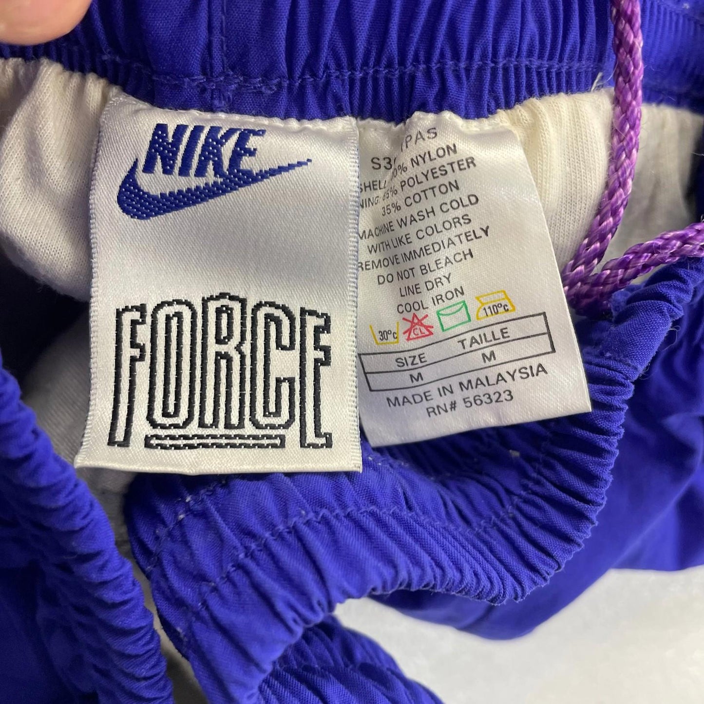 Nike Force Track Pants Retro Sportswear Purple Mens Medium