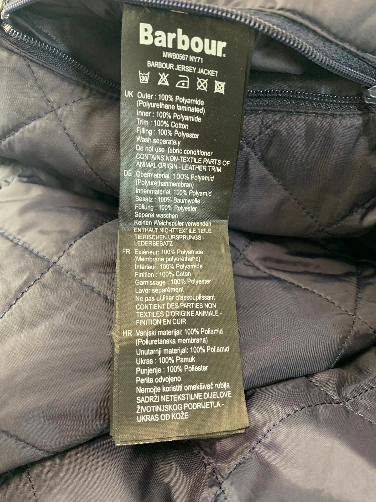 BARBOUR Jersey Jacket Waterproof Breathable Navy Mens XL