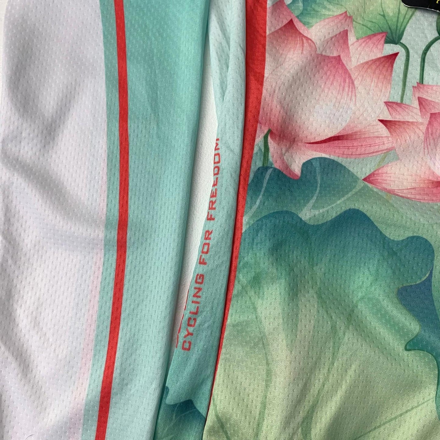 Santic Cycling Jersey Floral Long Sleeve Breathable Polyester Women S