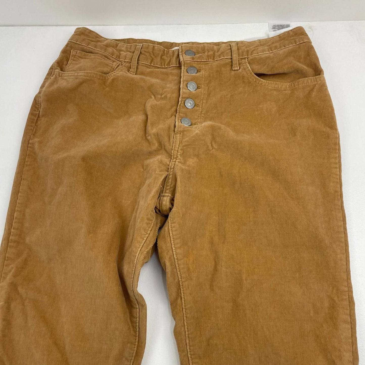 Levi's 721 High Rise Skinny Corduroy Trousers Button Fly Brown Women UK 12
