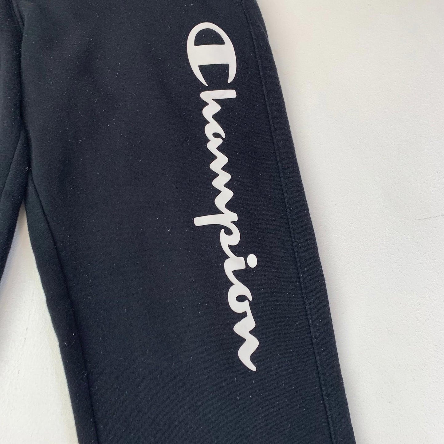 Champion Jogger Sweatpants Logo Black Women's Medium