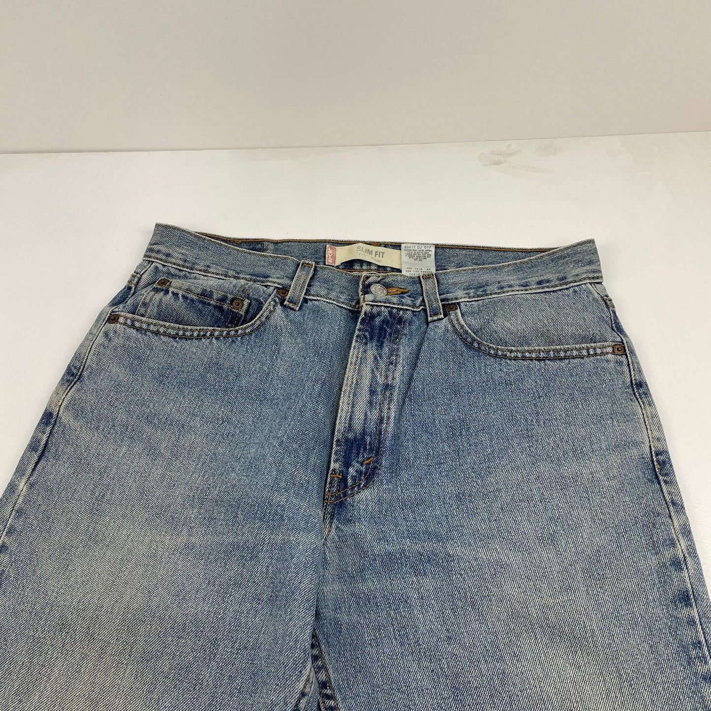 LEVI'S 512 Slim Fit Jeans Vintage Blue Denim Mens W34 L32