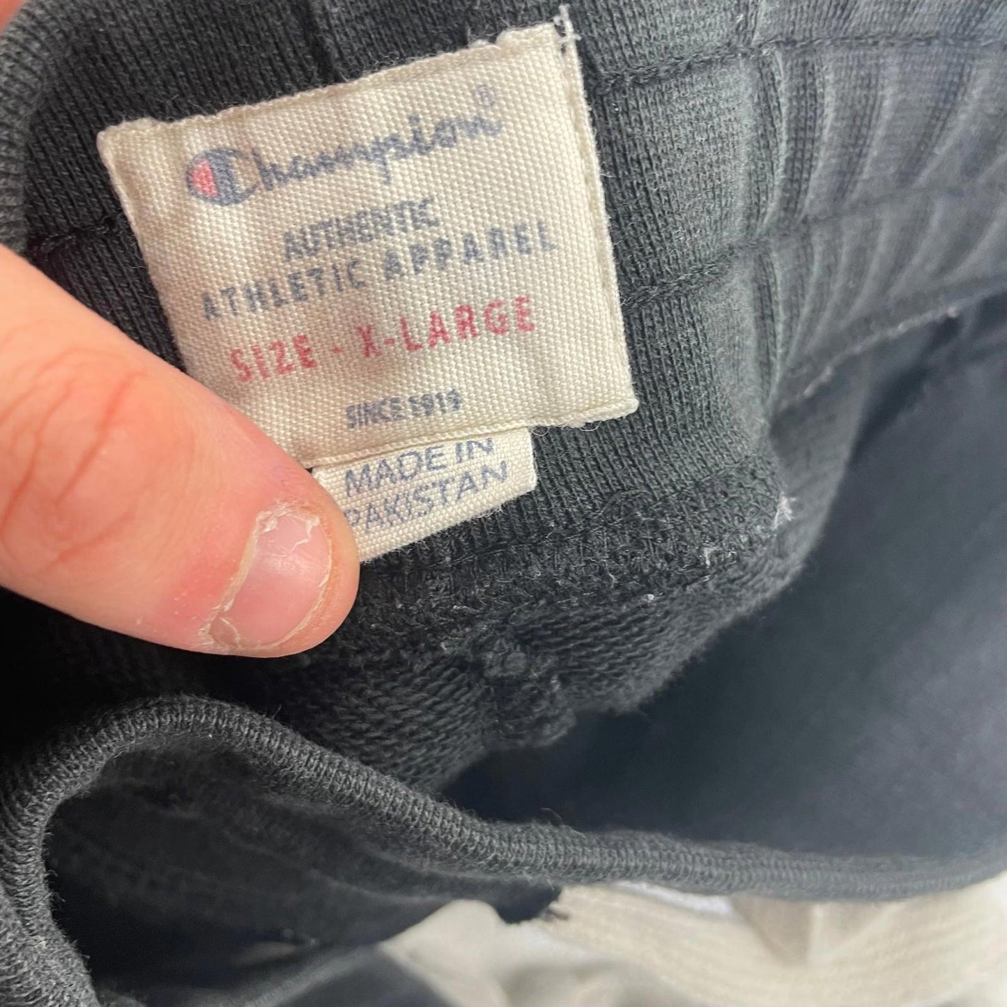 Champion Jogger Sweatpants Drawstring Athletic Black Women XL