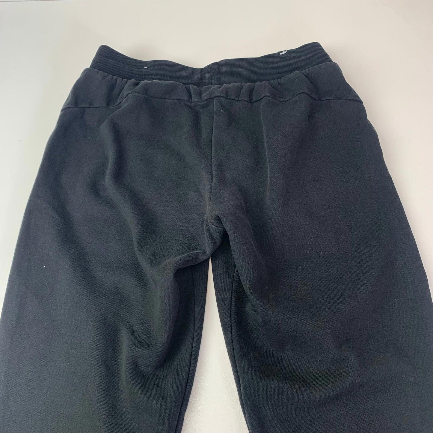 Puma Jogger Sweatpants Ribbed Cuff Casual Black Womens Large