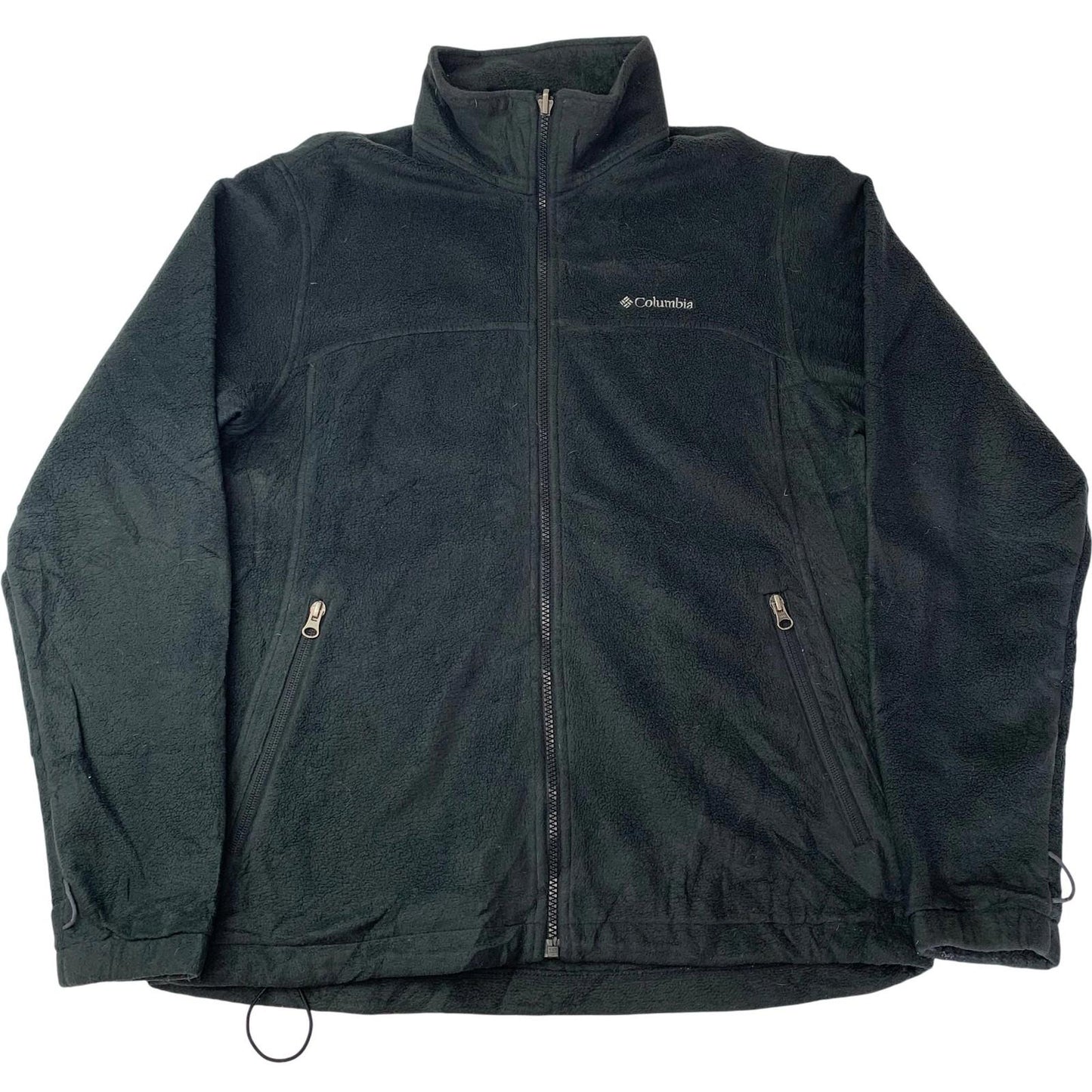 Columbia Interchange Fleece Jacket Black Full Zip Warm Womens M