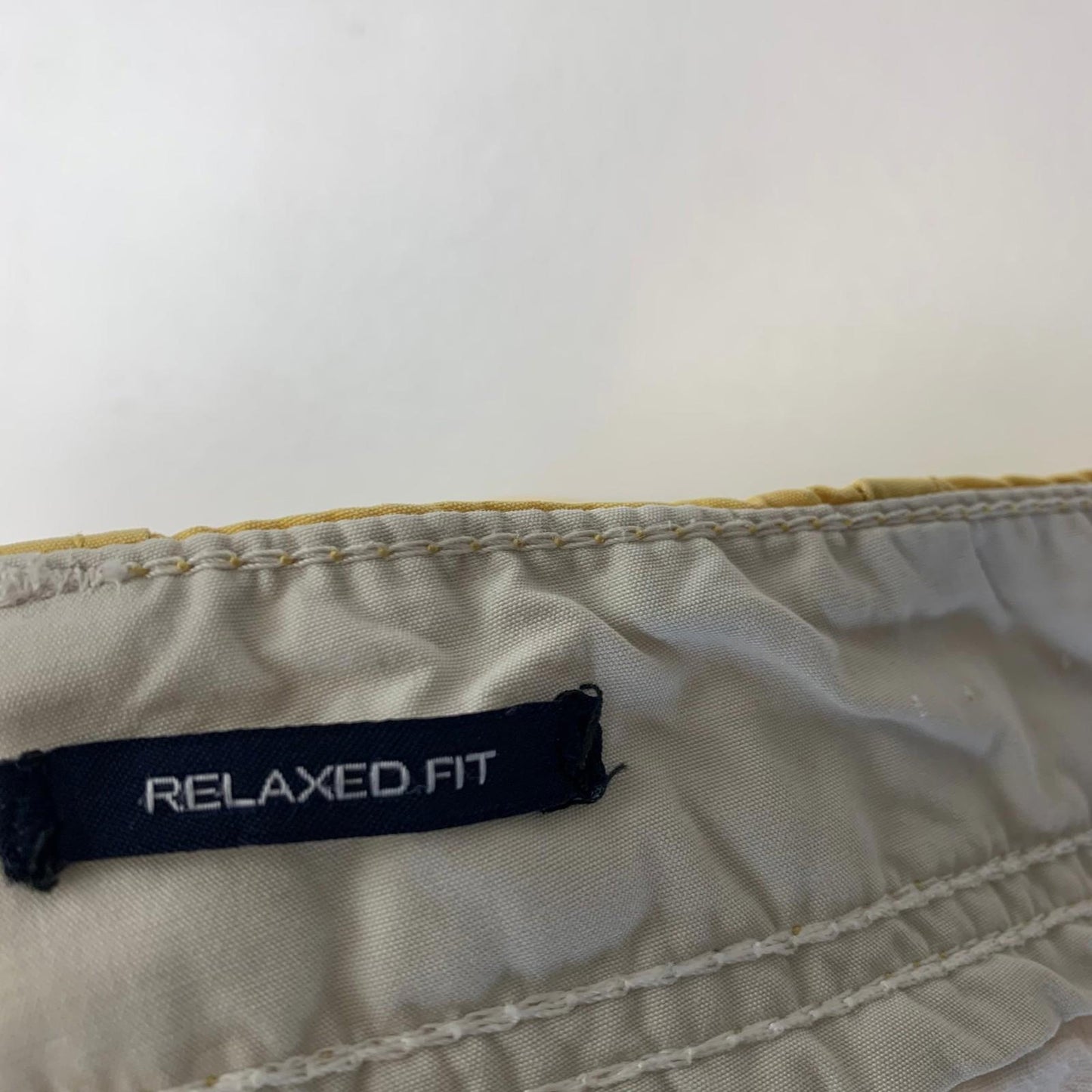 Nautica Cargo Shorts Relaxed Fit Yellow Mens 36W