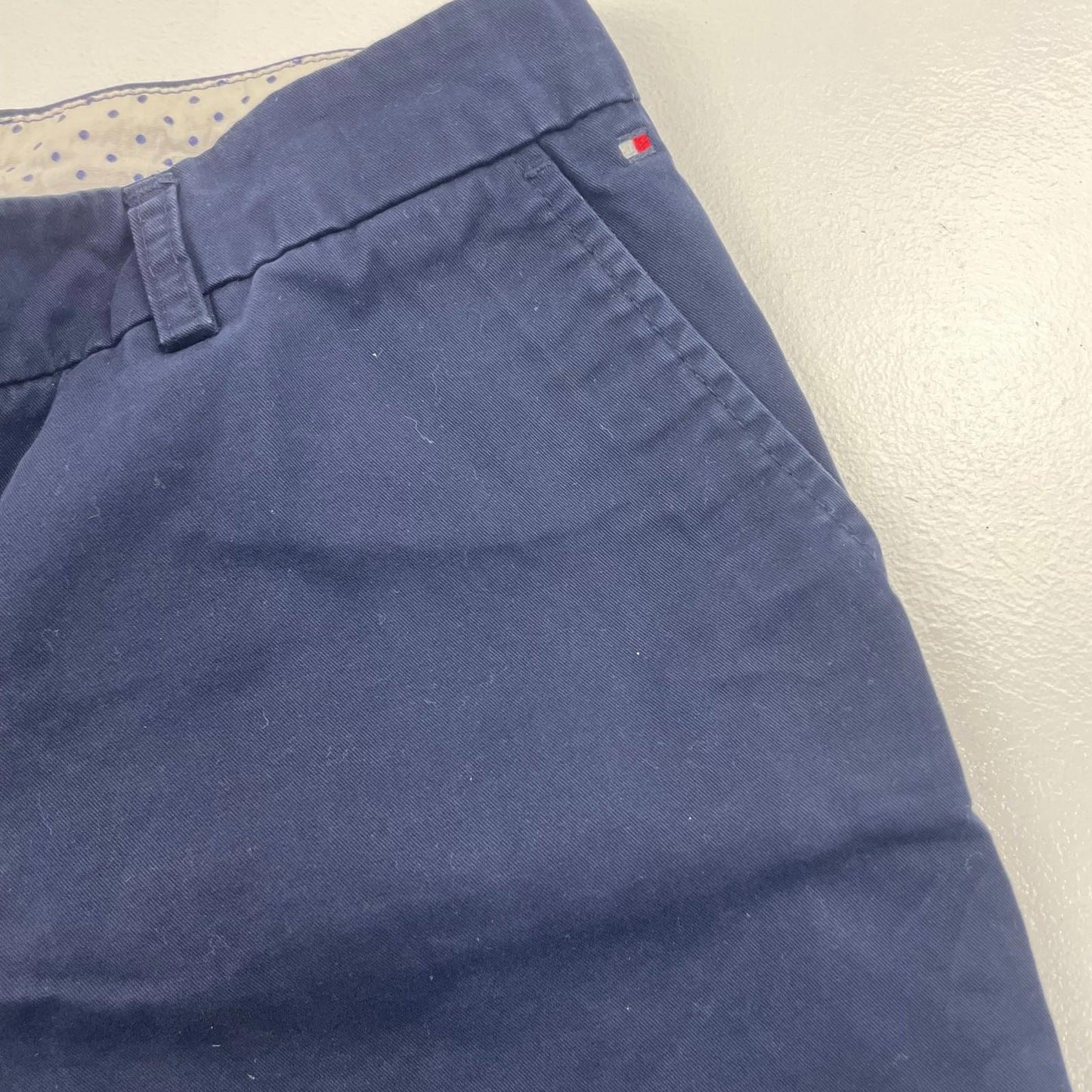 Tommy Hilfiger Chino Shorts Casual Navy Women UK 10