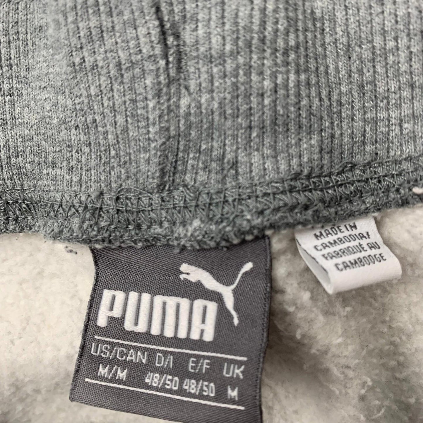 PUMA Sweatpants Jogger Style Fleece Lined Grey Women's Size M