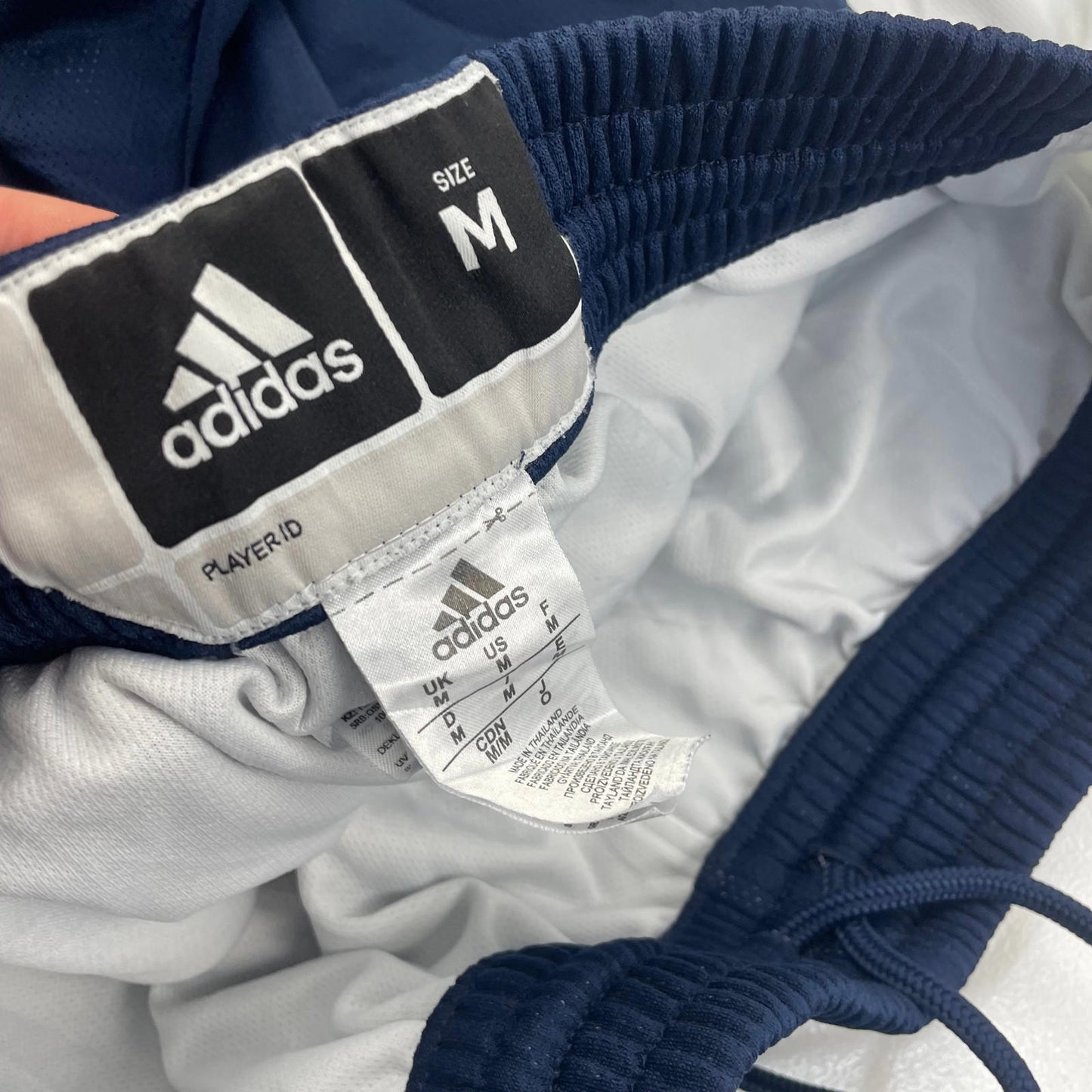 Men’s ADIDAS Blue & White Basketball Sport Shorts , Size M