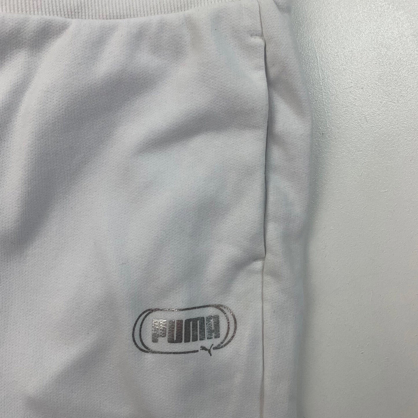 Mens PUMA Joggers / Large / White / Sweatpants / Jogging Bottoms