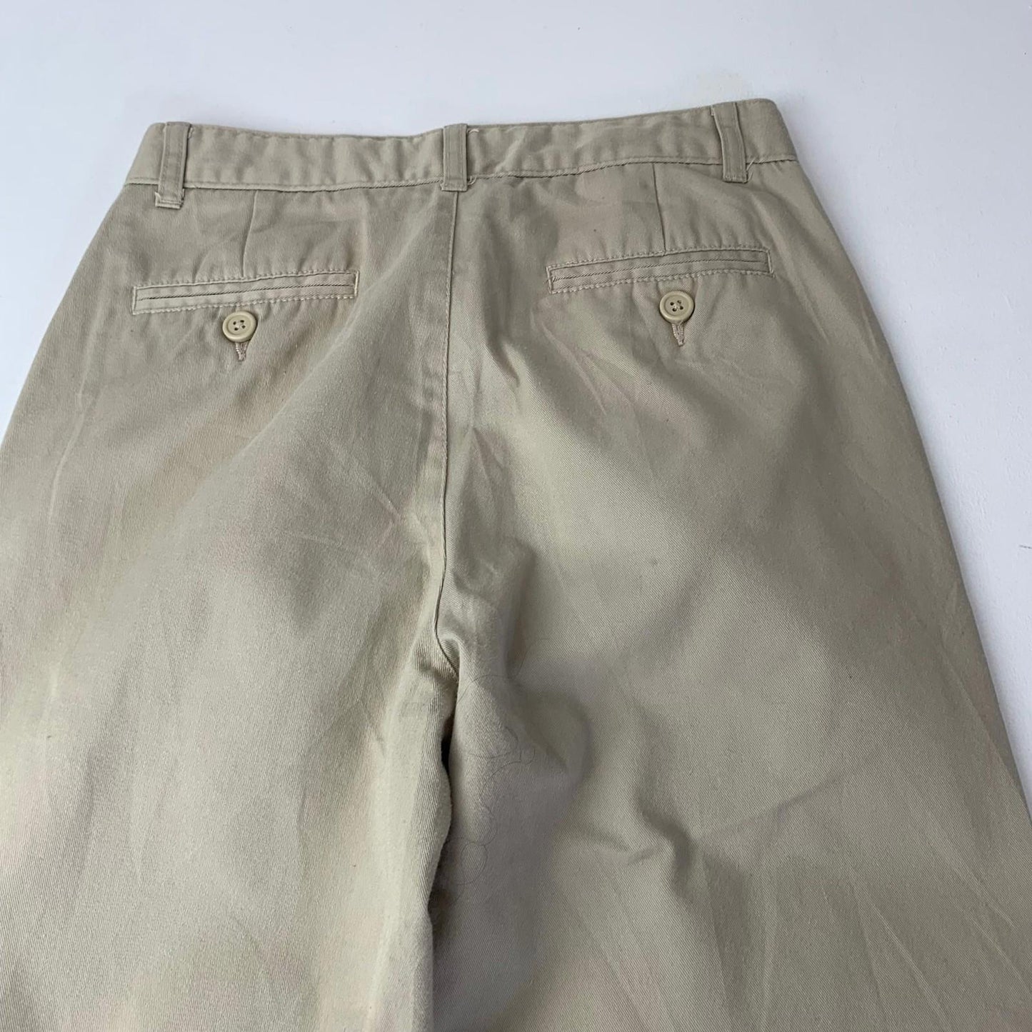 Tommy Hilfiger Boys Trousers Beige Slim Fit Button Fly Casual Style Size 18yr