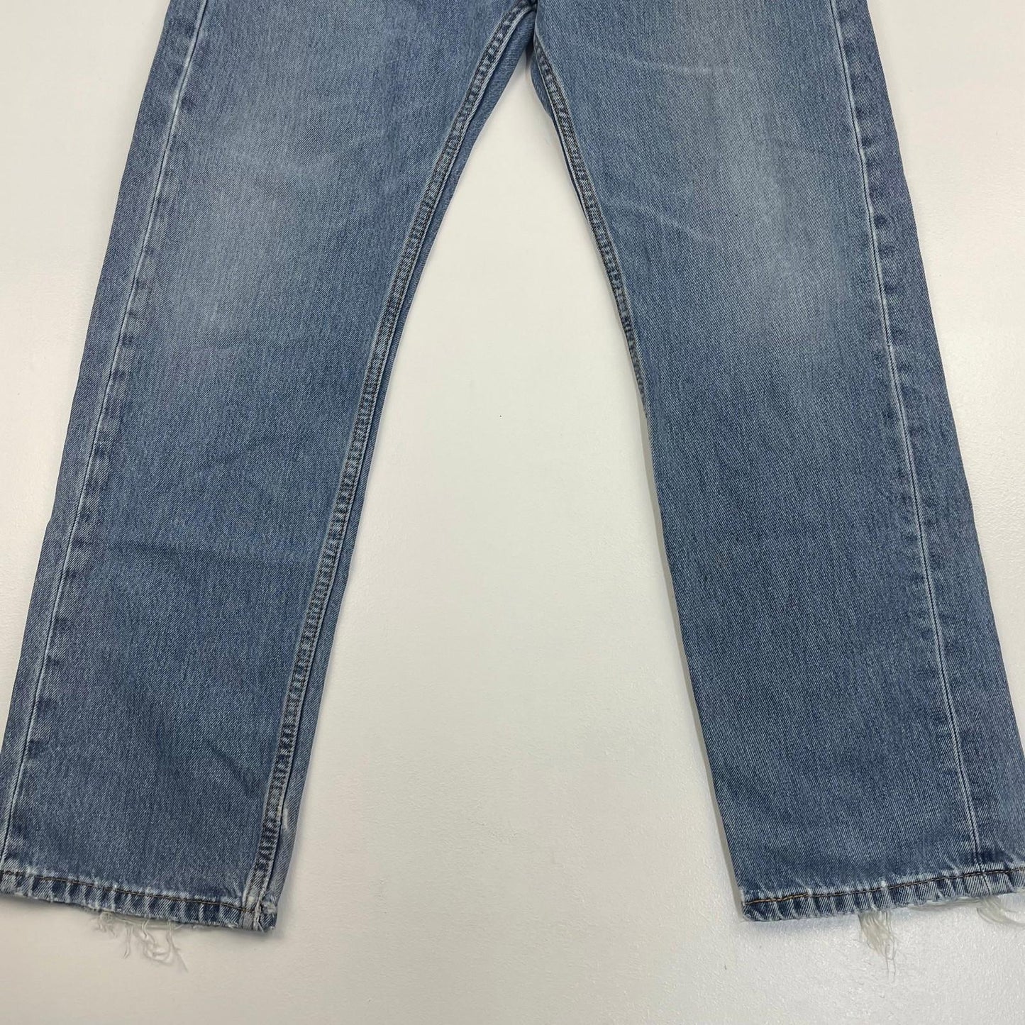 LEVI'S Jeans Straight Leg Vintage Distressed Blue Denim Mens W34 L34